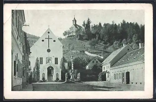 AK Schwanberg, Kirche mit Krieger-Denkmal