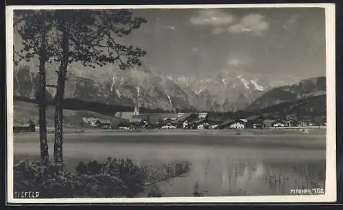 AK Seefeld, Teilansicht mit Bergen