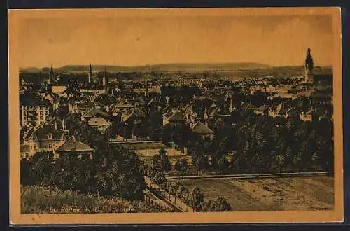 AK St. Pölten /N.-D., Totalansicht mit Strassenpartie