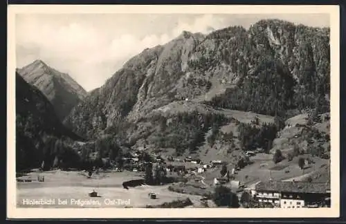 AK Hinterbichl bei Prägraten, Panorama mit Bergen