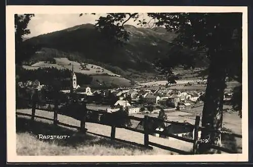 AK Radstadt, Teilansicht mit Kirche