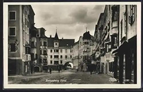 AK Rattenberg, Partie an der Hauptstrasse