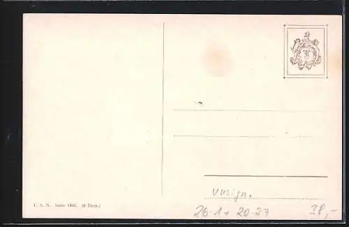 AK Herzliche Ostergrüsse, Verliebte Osterküken