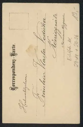 AK Weihnachtsengel schwebt über den Wolken