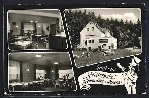 AK Hemmelzen /Westerwald, Gasthaus und Pension Im Heisterholz, Inh. K. Deneu