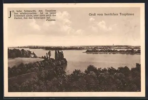 AK Teupitz, Blick über den Teupitzsee