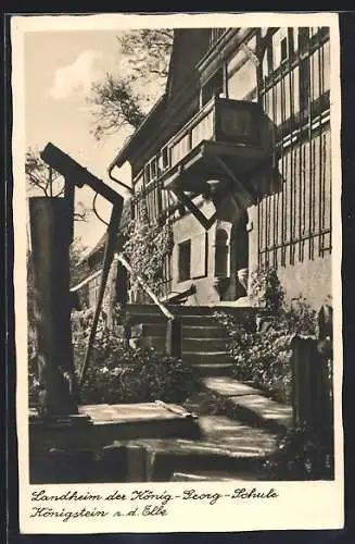 AK Königstein a. d. Elbe, Landheim der König-Georg-Schule