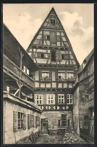 AK Dinkelsbühl, Partie in Hezels Hof