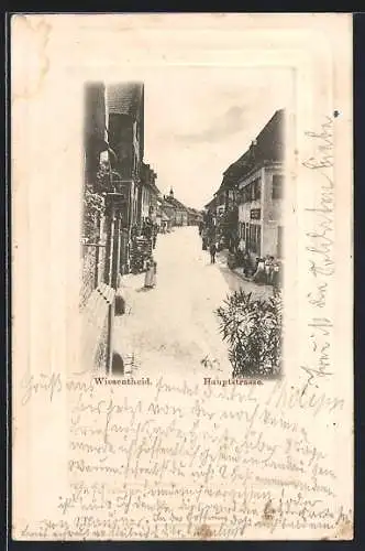 AK Wiesentheid, Hautpstrasse mit Geschäften