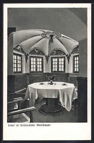 AK Grünwald i. Isartal, Restaurant Grünwalder Weinbauer, Innenansicht
