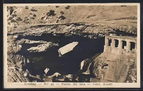 AK Puente del Inca, Ruine und Höhle
