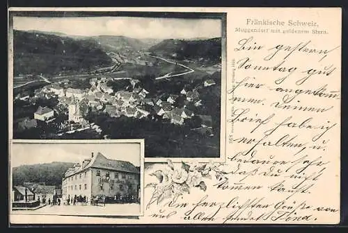 AK Muggendorf /Fränkische Schweiz, Gasthof zum goldenen Stern, Teilansicht