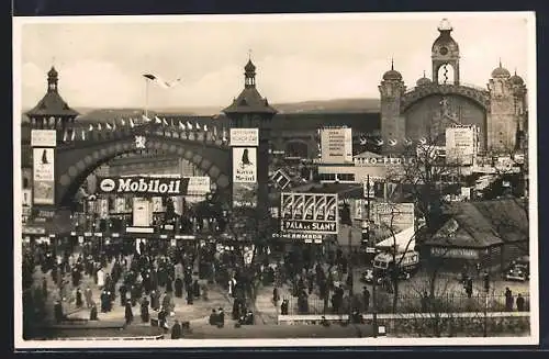 AK Prag, Ausstellung Die Post in Verkehr und Technik 1941, Ausstellungsgelände