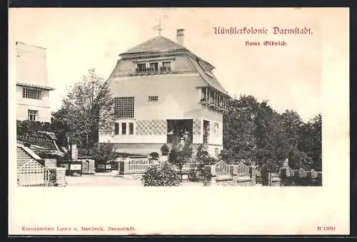 AK Darmstadt, Haus Olbrich in der Künstlerkolonie