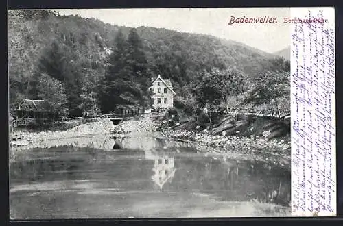 AK Badenweiler, Blick auf Bergmannsruhe