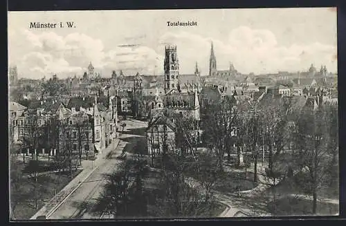 AK Münster i. W., Blick auf den Ort