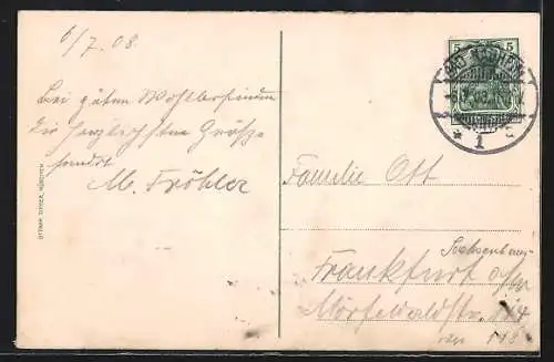 AK Bad Nauheim, Badehäuser u. Sprudel
