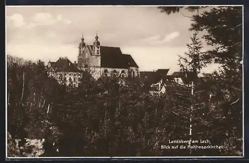 AK Landsberg am Lech, Blick auf die Malteserkirche