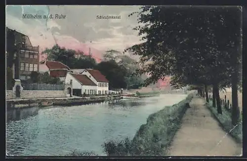 AK Mülheim a. d. Ruhr, Blick auf den Schleusenkanal