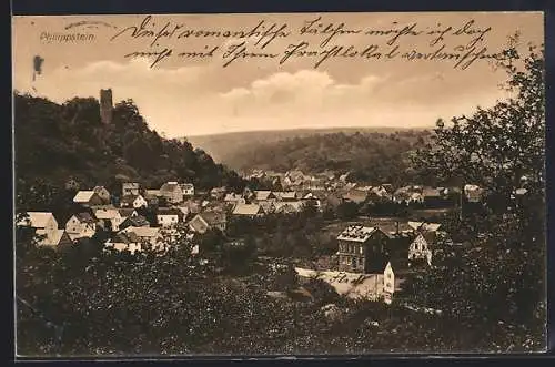 AK Philippstein, Totale mit Turmruine
