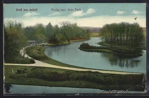 AK Anholt, Partie aus dem Park