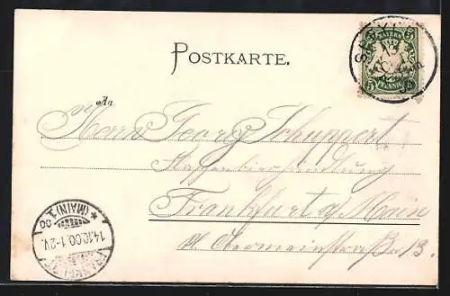 AK Speyer, Ortsansicht über die Dächer