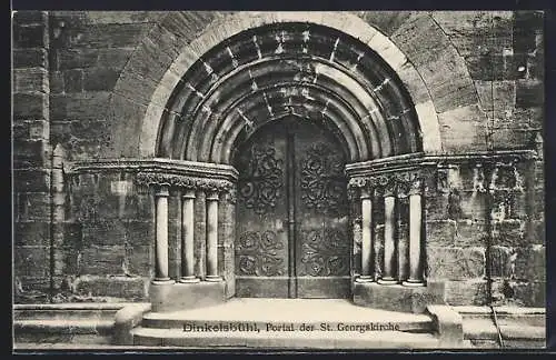 AK Dinkelsbühl, Portal der St. Georgskirche