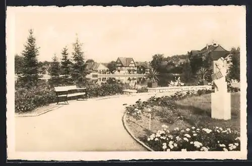 AK Ilsenburg /Harz, Anlagen am Forellenteich