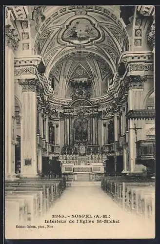 AK Sospel, Intérieur de l`Église St-Michel