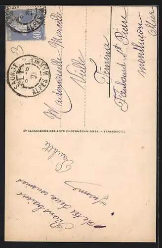 AK Saorge, Vue générale prise de St-Roch