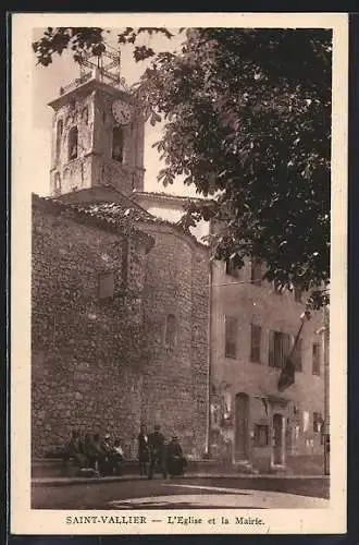 AK Saint-Vallier, L`Église et la Mairie