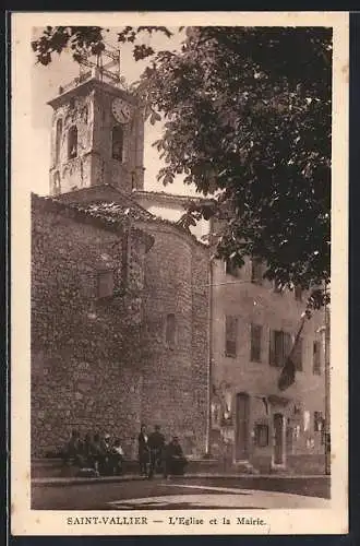 AK Saint-Vallier, L`Église et la Mairie