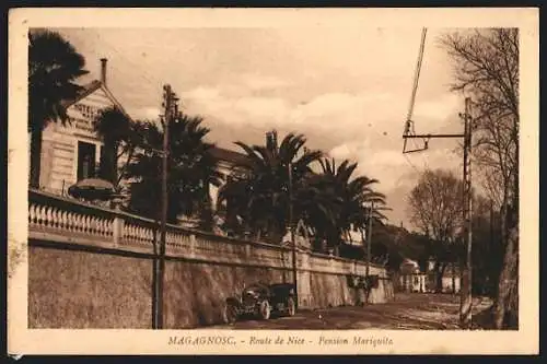 AK Magagnosc, Route de Nice, Pension Mariquita
