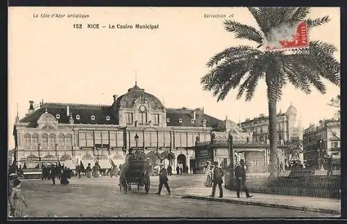 AK Nice, Le Casino Municipal avec scène animée