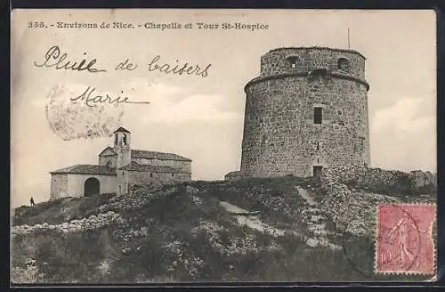 AK Nice, Chapelle et Tour St-Hospice