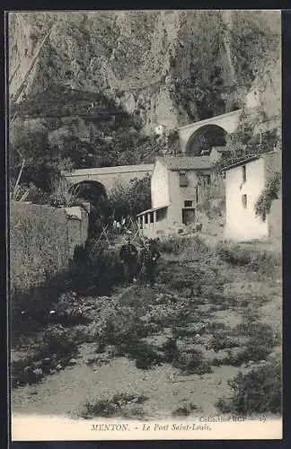AK Menton, Le Pont Saint-Louis