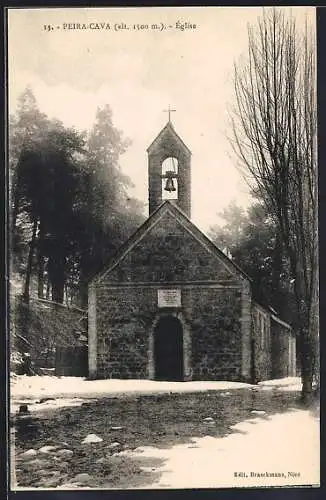 AK Peira-Cava, Église à 1500 m d`altitude en hiver