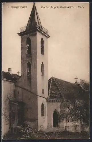 AK Roquefort, Clocher du petit Montmartre