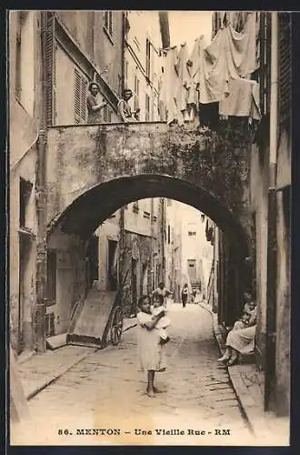 AK Menton, Une Vieille Rue