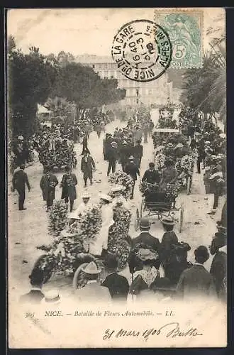 AK Nice, Bataille de Fleurs Automobiles