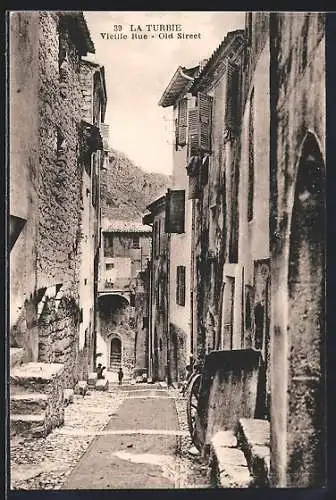 AK La Turbie, Vieille Rue, Old Street
