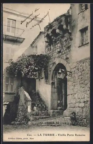 AK La Turbie, Vieille Porte Romaine