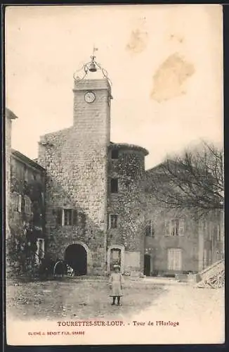 AK Tourrettes-sur-Loup, Tour de l`Horloge