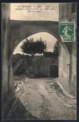 AK St-Paul-du-Var, Bastion à l`entrée du village (Porte sud)