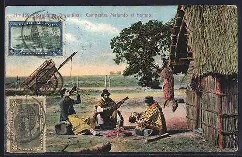 AK Argentinien, Campestre Malando et tiempo