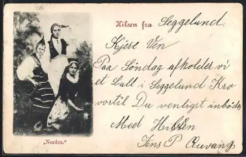 AK Norden, dänische Frauen in Tracht