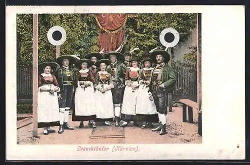 AK Lesachtal, Lesachthaler Bürger in Tracht