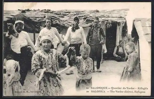AK Salonica, The Vardar district, Refugees