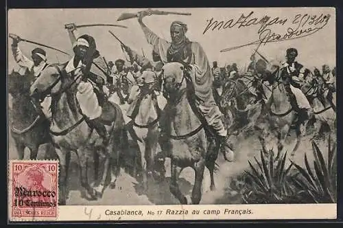 AK Casablanca, Razzia au camp Francais