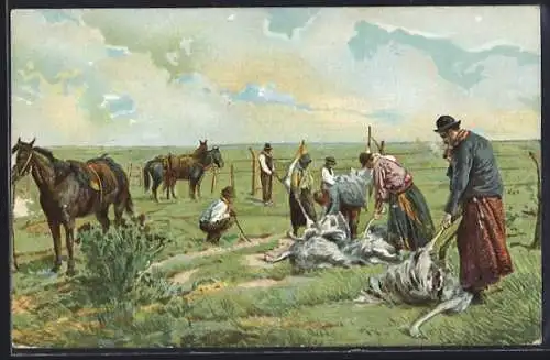 Künstler-AK Escena Campestre